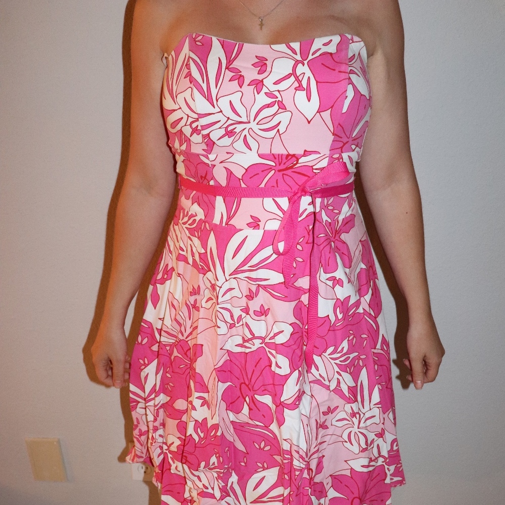 Hibiscus Print Dress